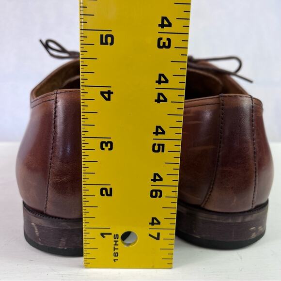 Florsheim Shoes Oxford Mens 10.5D Brown Lace Up Leather Upper Lace Up Cap Toe - Picture 3 of 9